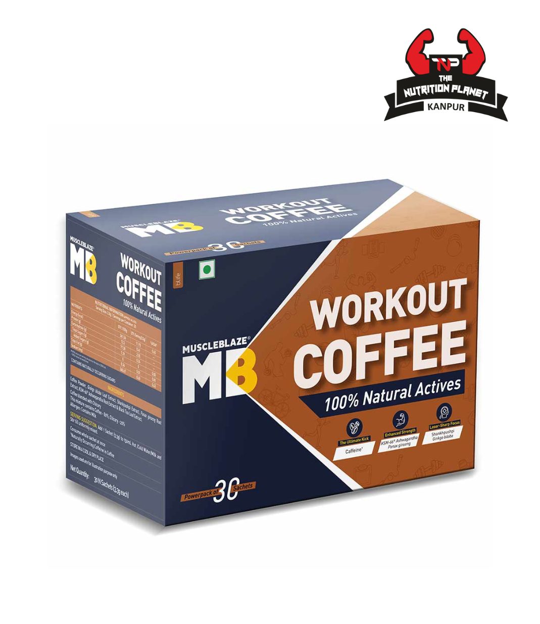 MuscleBlaze Workout Coffee 30 sachets pack